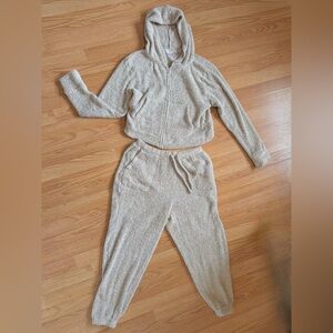 SO Cream Hooded Zip Lounge Jogger Set